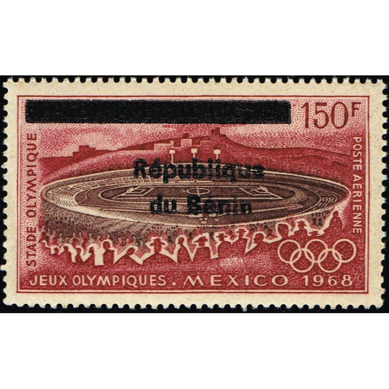 Benin 1996 - Mi 752 - local overprint - Olympic Games Mexico 68 - Olympic Stadium - MNH - CV 50 €