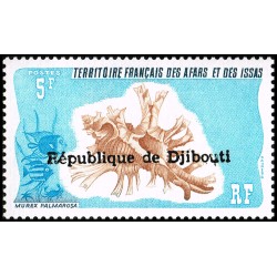 Djibouti 1977 - Mi D 195 - local overprint - seashell - MNH - CV 50 €