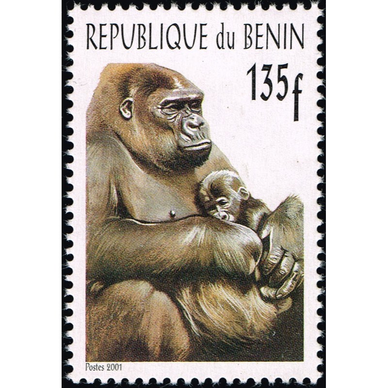 Benin 2001 - Mi 1327 - 135 F Gorillas - MNH