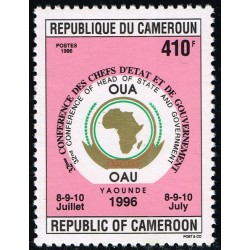 Cameroun 1996 - Mi 1224 - Conférence OUA Yaoundé juillet 96 - 410 f ** - cote 50 €