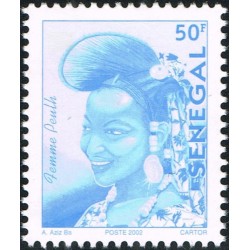 Sénégal 2002 - Mi 1963 - Femme Peulh 50 f - postes 2002 - retirage 2024 **