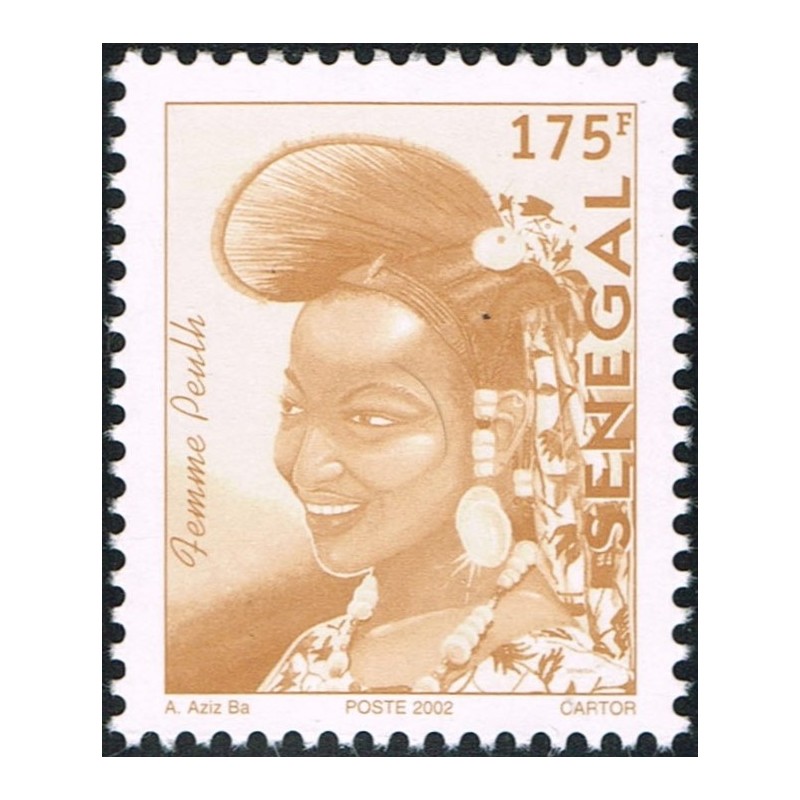 Sénégal 2002 - Mi 1968 - Femme Peulh 175 f - postes 2002 - retirage 2024 **