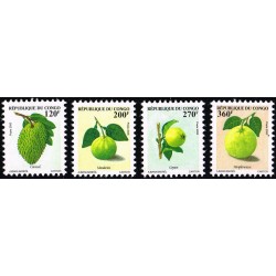 Congo 2005 - Mi 1771 to 1774 - Congo fruits: custard apple, tangerine, guava, grapefruit - MNH
