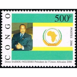 Congo 2006 - Mi 1784 - D. Sassou-Nguesso, President of African Union - 500 f - MNH