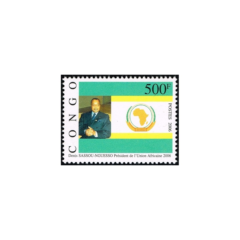 Congo 2006 - Mi 1784 - D. Sassou-Nguesso, President of African Union - 500 f - MNH