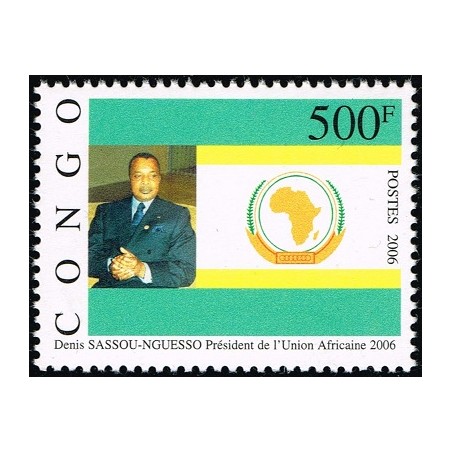 Congo 2006 - Mi 1784 - D. Sassou-Nguesso, President of African Union - 500 f - MNH