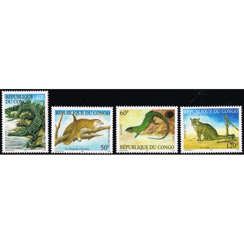 Congo 2006 - Mi 1786 to 1789 - Fauna - 4 values - MNH