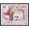 Congo 1998 - Mi 1562 - local overprint LEGAL - Mother carrying baby - 50 f violet brown - MNH