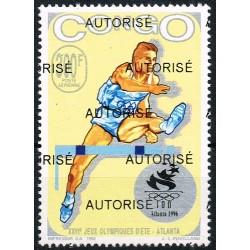 Congo 1998 - Mi 1536 - local overprint AUTORISE - Summer Olympics Atlanta 96 - MNH