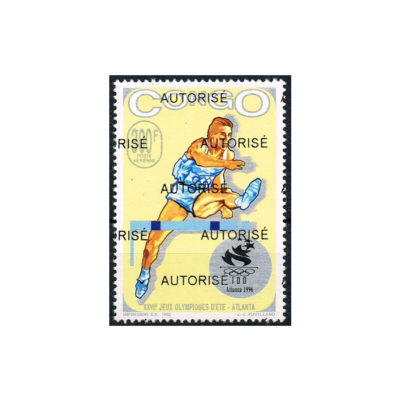 Congo 1998 - Mi 1536 - surcharge AUTORISE - Jeux Olympiques Atlanta 96 **