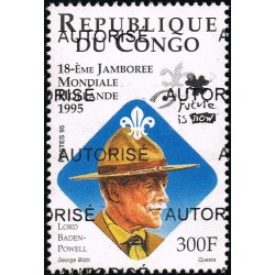 Congo 1998 - Mi 1541 - local overprint AUTORISE - Scouting: 18th World Jamboree - Lord Baden-Powell - MNH