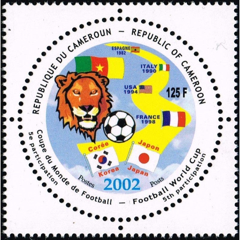 Cameroon 2002 - Mi 1245 - Soccer: 2002 World Cup Japan & Korea - MNH - CV 50 €
