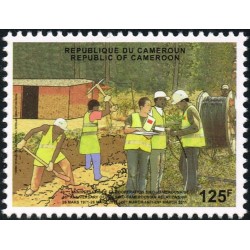 Cameroon 2011 - Mi 1268 - Cooperation with China: installation of the optical fiber 125 f - MNH