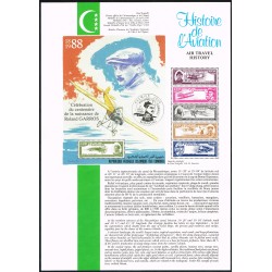 Comoros 1985 1987 1988 - Air travel history - 50 years UTA - Rolland Garros - 4 sheetlets RARE - MNH