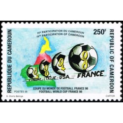 Cameroon 1998 - Mi 1235 - Soccer: World Cup 1998 in France - MNH