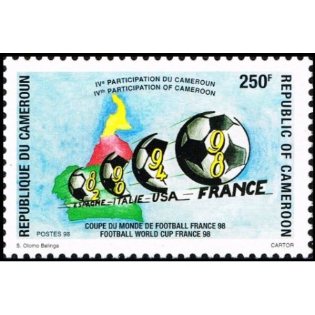 Cameroon 1998 - Mi 1235 - Soccer: World Cup 1998 in France - MNH