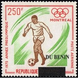 Benin 2008 - Mi 1442 - local overprint - Summer Olympics Montreal 76 - Soccer - MNH - CV 160 €
