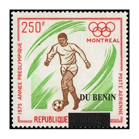 Benin 2008 - Mi 1442 - local overprint - Summer Olympics Montreal 76 - Soccer - MNH - CV 160 €