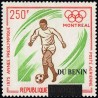 Bénin 2008 - Mi 1442 - surcharge locale - Jeux Olympiques Montréal 76 - Football ** - cote 160 €
