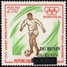 Bénin 2008 - Mi 1442 x - surcharge locale - Jeux Olympiques Montréal 76 - Football ** - double surcharge