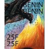 Benin 2009 - Mi 1476 - local overprint 25 f - The sparrowhawk and the dog - folktale - bird - MNH - double overprint
