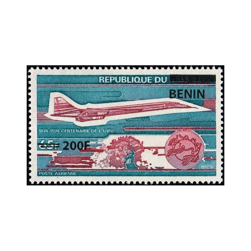 Benin 2009 - Mi 1526 - local overprint 200 f - Centenary of UPU - Concorde plane - MNH - CV 150 €