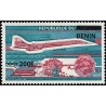 Bénin 2009 - Mi 1526 - surcharge locale 200 f - centenaire UPU - avion Concorde ** - cote 150 €