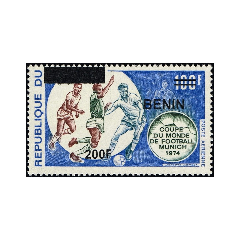 Bénin 2009 - Mi 1531 - surcharge locale 200 f - Coupe du monde de football Munich 1974 ** - cote 60 €