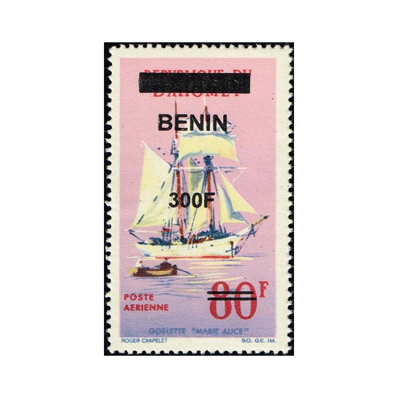 Benin 2009 - Mi 1551 - local overprint 300 f - Windjammers: schooner - MNH - CV 100 €