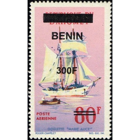 Benin 2009 - Mi 1551 - local overprint 300 f - Windjammers: schooner - MNH - CV 100 €
