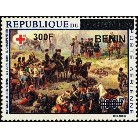 Benin 2009 - Mi 1558 - local overprint 300 f - Red Cross - Battle of Solferino by Charpentier - MNH - CV 90 €