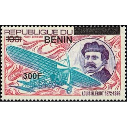 Benin 2009 - Mi 1565 - local overprint 300 f - Louis Blériot and his plane - MNH - CV 50 €