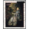 Benin 2009 - Mi 1561 - local overprint 300 f - Woman playing stringed instrument, by Watteau - MNH - CV 40 €