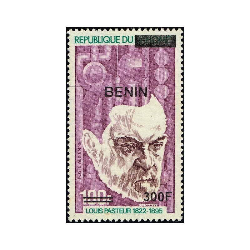 Benin 2009 - Mi 1566 - local overprint 300 f - Louis Pasteur - MNH - CV 50 €