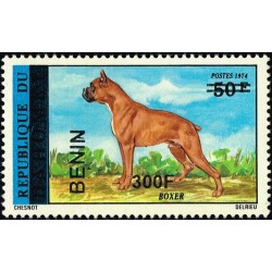 Benin 2009 - Mi 1508 - local overprint 300 f - Boxer dog - MNH - CV 110 €