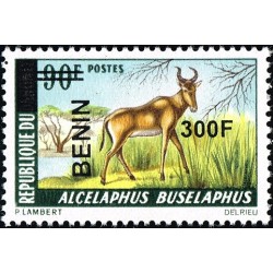Benin 2009 - Mi 1511 - local overprint 300 f - Antelope "alcelaphus bucelaphus" - MNH - CV 120 €
