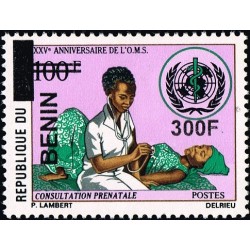 Benin 2009 - Mi 1512 - local overprint 300 f - Prenatal examination and care, WHO - MNH - CV 50 €