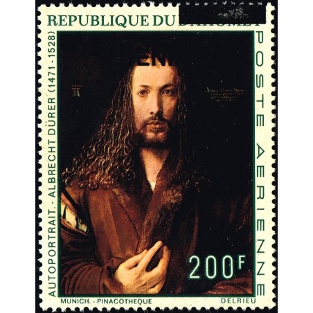 Bénin 2009 - Mi 1533 - surcharge locale - Autoportrait, par Dürer - pinacothèque à Munich ** - cote 40 €