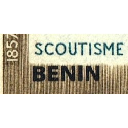 Benin 2009 - Mi 1519 II - local overprint 25 f - Scouting - Lord Baden Powell - type II - MNH - CV 300 €