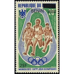Benin 2009 - Mi 1518 - local overprint 25 f - Summer olympics Munich 1972 - athletics: running - MNH - CV 50 €