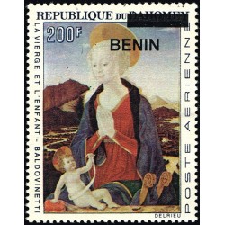 Bénin 2009 - Mi 1532 - surcharge locale - La vierge et l'enfant par A. Baldovinetti ** - cote 60 €
