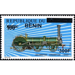 Benin 2009 - Mi 1515 - local overprint 300 f - Locomotives: Crampton - MNH - CV 120 €