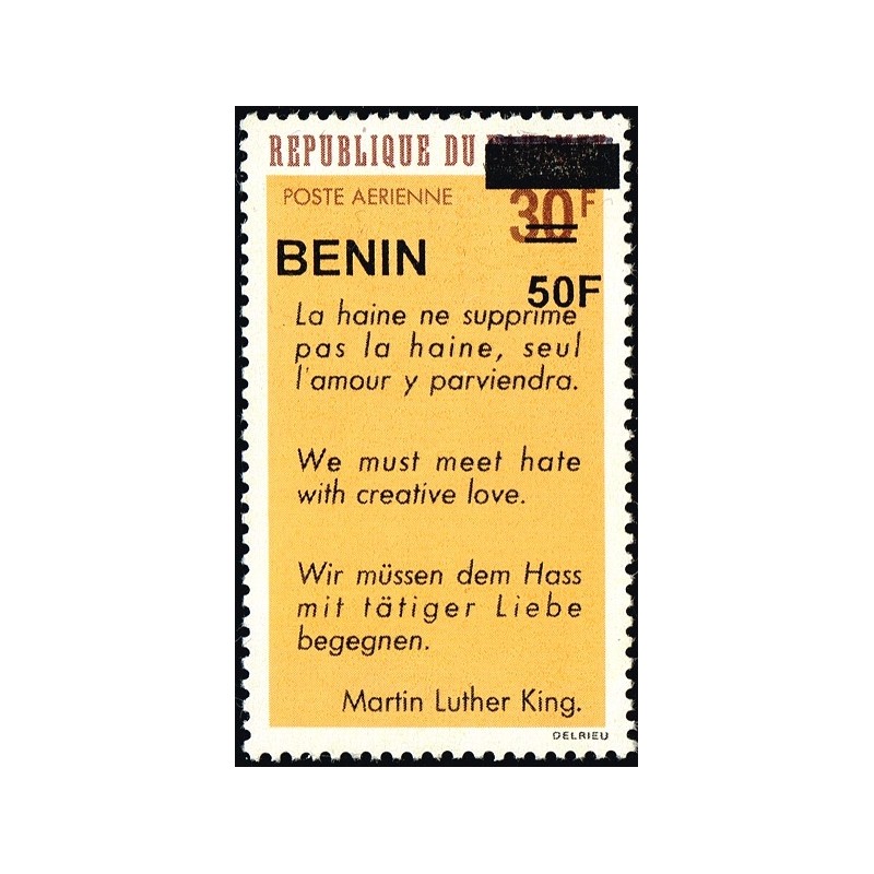 Benin 2009 - Mi 1589 - local overprint 50 f - Quote by Martin Luther King - MNH - CV 30 €