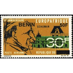 Bénin 2009 - Mi 1590 - surcharge locale 50 f - Robert Schuman - Europafrique ** - cote 30 €