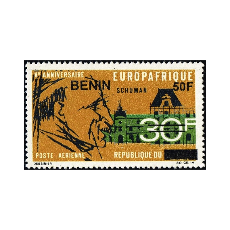 Benin 2009 - Mi 1590 - local overprint 50 f - Robert Schuman - Europafrica - MNH - CV 30 €