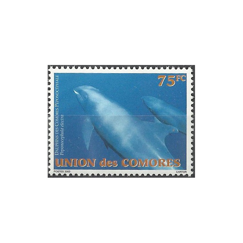 2003 - Mi 1793 - cétacés : dauphins des Comores - 75 fc **