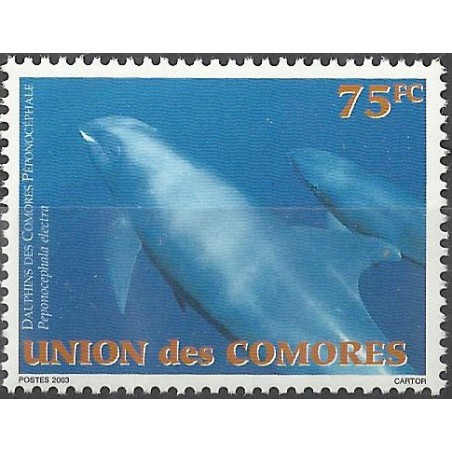 2003 - Mi 1793 - cetaceans: dolphins of the Comoros - 75 fc - MNH