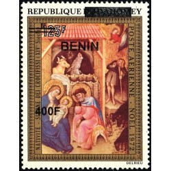 Benin 2009 - Mi 1618 - local overprint 400 f - Nativity, by Simone del Crocifissi - Christmas 1972 - MNH - CV 50 €