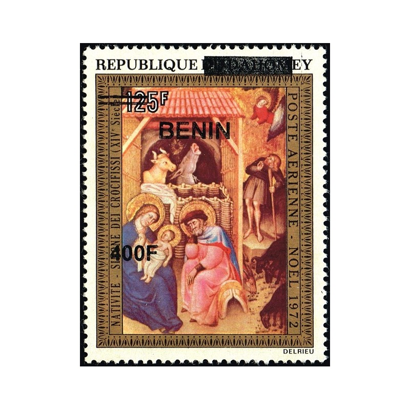 Benin 2009 - Mi 1618 - local overprint 400 f - Nativity, by Simone del Crocifissi - Christmas 1972 - MNH - CV 50 €