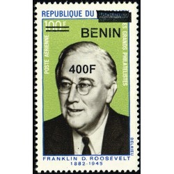 Benin 2009 - Mi 1611 - local overprint 400 f - Franklin D. Roosevelt (philatelist) - MNH - CV 35 €